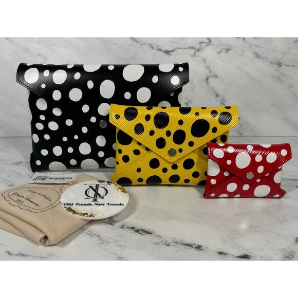 Louis Vuitton Handbags - Louis Vuitton x Yayoi Kusama 2023 Infinity Dots Leather Kirigami Pochette Set